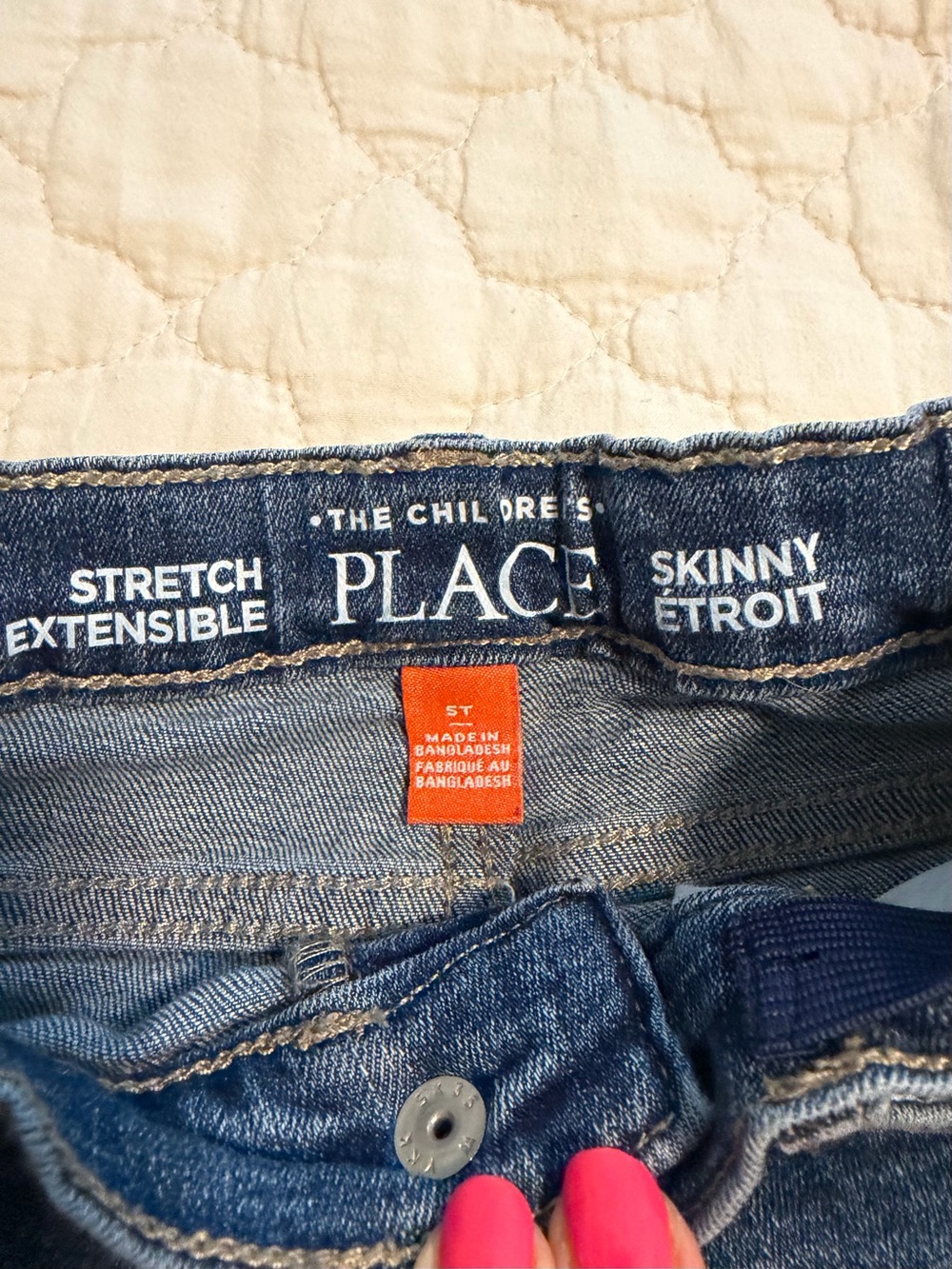 The Children's Place 5 Pack Kids Jeans - Blue, Dark Blue, Black, Gray - Picture 4 of 6